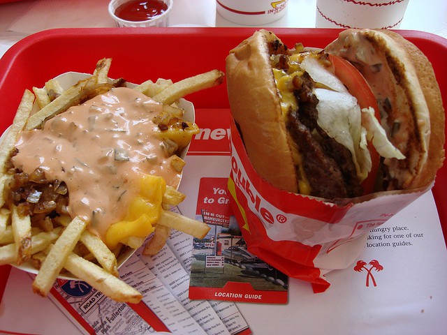 In N Out Animal Style Burger